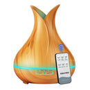 Umidificador de Ar USB Madeira & Difusor De Óleo Essencial